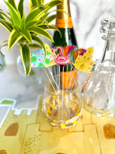 Load image into Gallery viewer, Fruit Acryllic Swizzle Sticks Lemon Lime Orange Watermelon Pool Party Summer Drink Stir Party Barware Drink Marker
