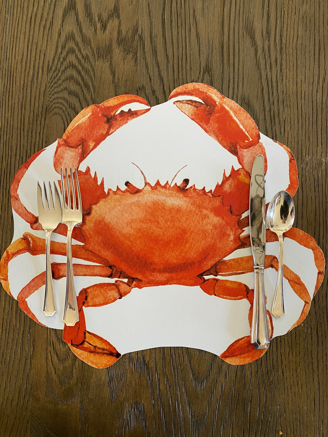 Red Crab Placemat- Louisiana Mississippi Summer Beach Maryland USA Independence Day Florida Table setting Table Decor Indoor outdoor