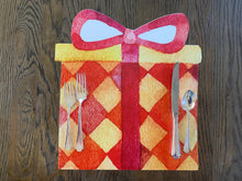 Load image into Gallery viewer, Birthday Gift Placemat Present hanukkah Boy gift Girl Gift Indoor Outdoor Birthday Party