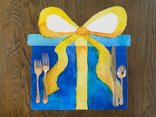 Load image into Gallery viewer, Birthday Gift Placemat Present hanukkah Boy gift Girl Gift Indoor Outdoor Birthday Party