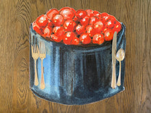 Load image into Gallery viewer, Sushi Placemats Charger Wasabi Sashimi Nori Sake Daikon Chirashi Unagi California Roll Tuna Roll Nigiri Maki Temaki Alaksa Dragon Roll