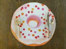 Load image into Gallery viewer, Donut Placemat Birthday Party Danish Sweet Treat Wipeable Place Setting