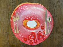 Load image into Gallery viewer, Donut Placemat Birthday Party Danish Sweet Treat Wipeable Place Setting