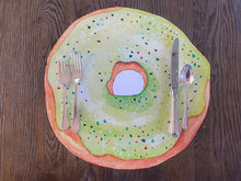 Load image into Gallery viewer, Donut Placemat Birthday Party Danish Sweet Treat Wipeable Place Setting