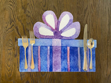 Load image into Gallery viewer, Birthday Gift Placemat Present hanukkah Boy gift Girl Gift Indoor Outdoor Birthday Party
