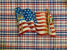 Load image into Gallery viewer, American Flag Placemat- Wavy