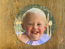 Load image into Gallery viewer, Personalized Photo Placemat Gift for dad Mothers day Fathers Grandparents birthday party kid activity kid gift Birthday Wedding 60th 40th