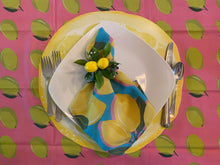 Load image into Gallery viewer, Lemon Fruit Placemat Watercolor Poolside Indoor Outdoor Summer Beach Citrus
