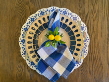 Load image into Gallery viewer, Chinoiserie Placemat- Blue and White