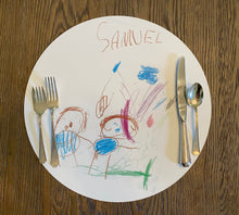 Load image into Gallery viewer, Kid Art Placemat, Child Art Placemat, Child Art, Kid Art, Custom Placemat, Personalized Gift, Art Gift, Gift for Mom, Gift for Dad, Kid Gift