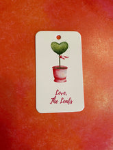 Load image into Gallery viewer, Topiary Heart Gift Tag, Gift Wrap, Hostess Gift, Gift For Her, Valentine's Gift, Personalized Gift Tag, Personalized Gift, Enclosure Card