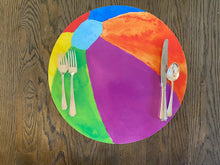 Load image into Gallery viewer, Flamingo Float Placemat, Table Decor, Summer Placemat, Hostess Gift, Housewarming Gift, Wedding Gift, Outdoor Decor, Summer Decor