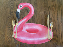 Load image into Gallery viewer, Flamingo Float Placemat, Table Decor, Summer Placemat, Hostess Gift, Housewarming Gift, Wedding Gift, Outdoor Decor, Summer Decor