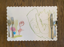Load image into Gallery viewer, Kid Art Placemat, Child Art Placemat, Child Art, Kid Art, Custom Placemat, Personalized Gift, Art Gift, Gift for Mom, Gift for Dad, Kid Gift