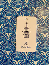 Load image into Gallery viewer, watercolor skinny pagoda gift tag
