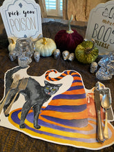 Load image into Gallery viewer, Candy Corn Placemat, Halloween Placemat, Halloween, Candy Corn, Fall Decoration, Hostess Gift, Fall Decor, Halloween Decor, Trick or Treat