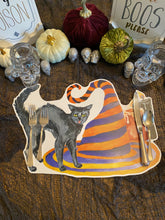Load image into Gallery viewer, Witch&#39;s Cauldron Placemat, Halloween Placemat, Halloween, Fall Decoration, Hostess Gift, Fall Decor, Halloween Decor, Trick or Treat
