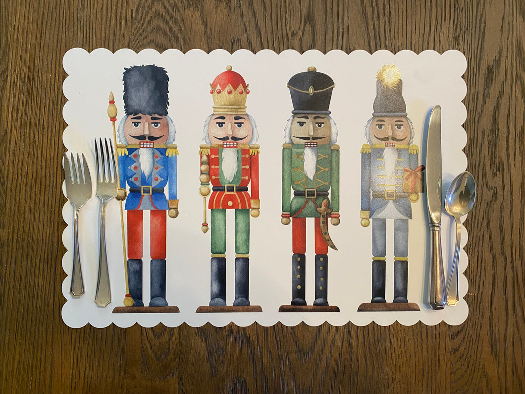 Nutcracker Placemats, Holiday Placemat, Christmas Placemat,Holiday Decor, Christmas Decor, Christmas Gift, Christmas Table, Gift, Nutcracker