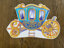 Load image into Gallery viewer, Princess Carriage Placemat, Princess Placemat, Gift for Girl, Princess Gift, Child Placemat, Child Gift, Birthday Gift, Kid Gift, Princess
