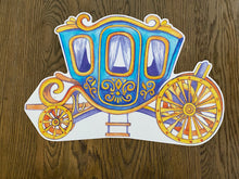 Load image into Gallery viewer, Princess Carriage Placemat, Princess Placemat, Gift for Girl, Princess Gift, Child Placemat, Child Gift, Birthday Gift, Kid Gift, Princess