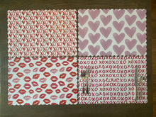 Load image into Gallery viewer, Pink Heart Placemats Scallop Edge Watercolor Indoor Outdoor Wipeable Table Setting Valentine Galentine Love Wedding Engagement Anniversary