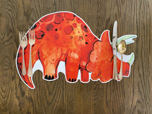 Load image into Gallery viewer, Dinosaur Placemat, Dinosaur, Child Placemat, Personalized Placemat, Child Gift, Birthday Gift, Kid Gift, Gift for Boy, Gift for Girl, Dino