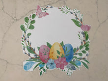 Load image into Gallery viewer, Watercolor Easter Egg Wreath Placemat Spring