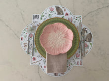 Load image into Gallery viewer, Bunny Pattern Placemat/ Charger- Geometric Cut Out