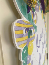 Load image into Gallery viewer, bead wreath door hanger side view