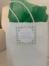 Load image into Gallery viewer, Gingham Labels, Stickers, Child Sticker, Kid Label, Kid Sticker, Child Label, Gift, Gift Tag, Valentine sticker, School, Teacher Gift,Friend