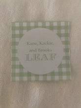 Load image into Gallery viewer, Gingham Labels, Stickers, Child Sticker, Kid Label, Kid Sticker, Child Label, Gift, Gift Tag, Valentine sticker, School, Teacher Gift,Friend