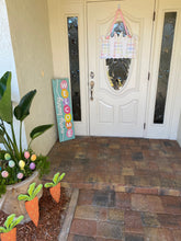 Load image into Gallery viewer, plaid easter bunny door hanger