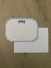 Load image into Gallery viewer, Baby Shower Stationery/ Note card with Envelope Die Cut Watercolor