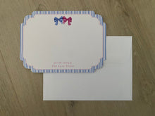Load image into Gallery viewer, Baby Shower Stationery/ Note card with Envelope Die Cut Watercolor