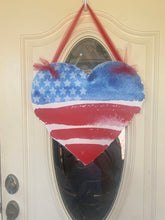 Load image into Gallery viewer, watercolor heart door hanger