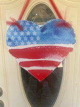 Load image into Gallery viewer, watercolor heart door hanger