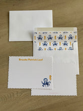 Load image into Gallery viewer, Octopus Child Stationery Set with Envelope Liner
