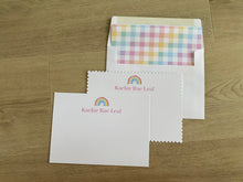 Load image into Gallery viewer, Rainbow Stationery Set with Envelope Liner