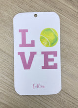 Load image into Gallery viewer, Tennis Gift Tag, Pickle Ball Gift Tag, Gift for Her, Gift Wrap, Personalized Tag, Gift Wrap, Personalized Gift, Pickle Ball, Enclosure Card
