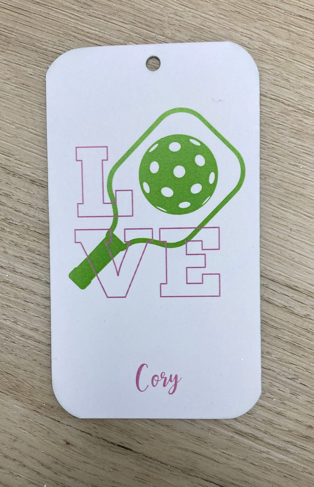 Tennis Gift Tag, Pickle Ball Gift Tag, Gift for Her, Gift Wrap, Personalized Tag, Gift Wrap, Personalized Gift, Pickle Ball, Enclosure Card
