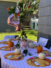Load image into Gallery viewer, Pumpkin Placemat, Halloween Placemat, Halloween, Thanksgiving Placemat, Fall Decor, Hostess Gift, Halloween Decor, Trick or Treat, Pumpkin