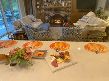 Load image into Gallery viewer, Pumpkin Placemat, Halloween Placemat, Halloween, Thanksgiving Placemat, Fall Decor, Hostess Gift, Halloween Decor, Trick or Treat, Pumpkin