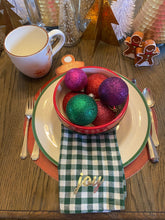 Load image into Gallery viewer, Ornament Placemat, Holiday Placemat, Christmas Placemat, Holiday Decor, Christmas Decor, Holiday Gift, Christmas Gift, Christmas Table, Gift