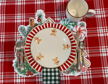 Load image into Gallery viewer, Gingerbread Placemat, Gingerbread House Party, Christmas Placemat, Holiday Decor, Holiday Gift, Christmas Gift, Christmas Table, Gift
