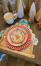 Load image into Gallery viewer, Gingerbread Placemat, Gingerbread House Party, Christmas Placemat, Holiday Decor, Holiday Gift, Christmas Gift, Christmas Table, Gift