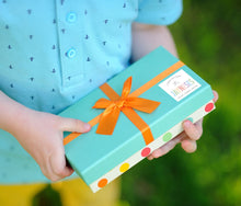 Load image into Gallery viewer, Rainbow  Personalized Gift Tag Sticker, Family Name Sticker, Birthday Party Favor Label, Personalized Label, Custom Label, Rainbow Label, Rainbow Name