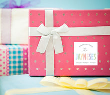 Load image into Gallery viewer, Rainbow  Personalized Gift Tag Sticker, Family Name Sticker, Birthday Party Favor Label, Personalized Label, Custom Label, Rainbow Label, Rainbow Name