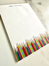 Load image into Gallery viewer, Teacher Gift-Personalized Stationery Notepad-Alphabet- Customizable-Teacher Appreciation- Gift For Teacher-Christmas Teacher Gift