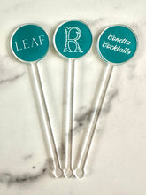Load image into Gallery viewer, Monogram Acrylic drink stir