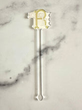 Load image into Gallery viewer, Monogram Acrylic drink stir